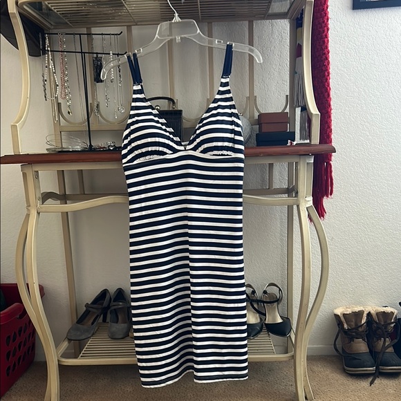 Tommy Bahama Striped Navy and White Dress - Picture 1 of 6